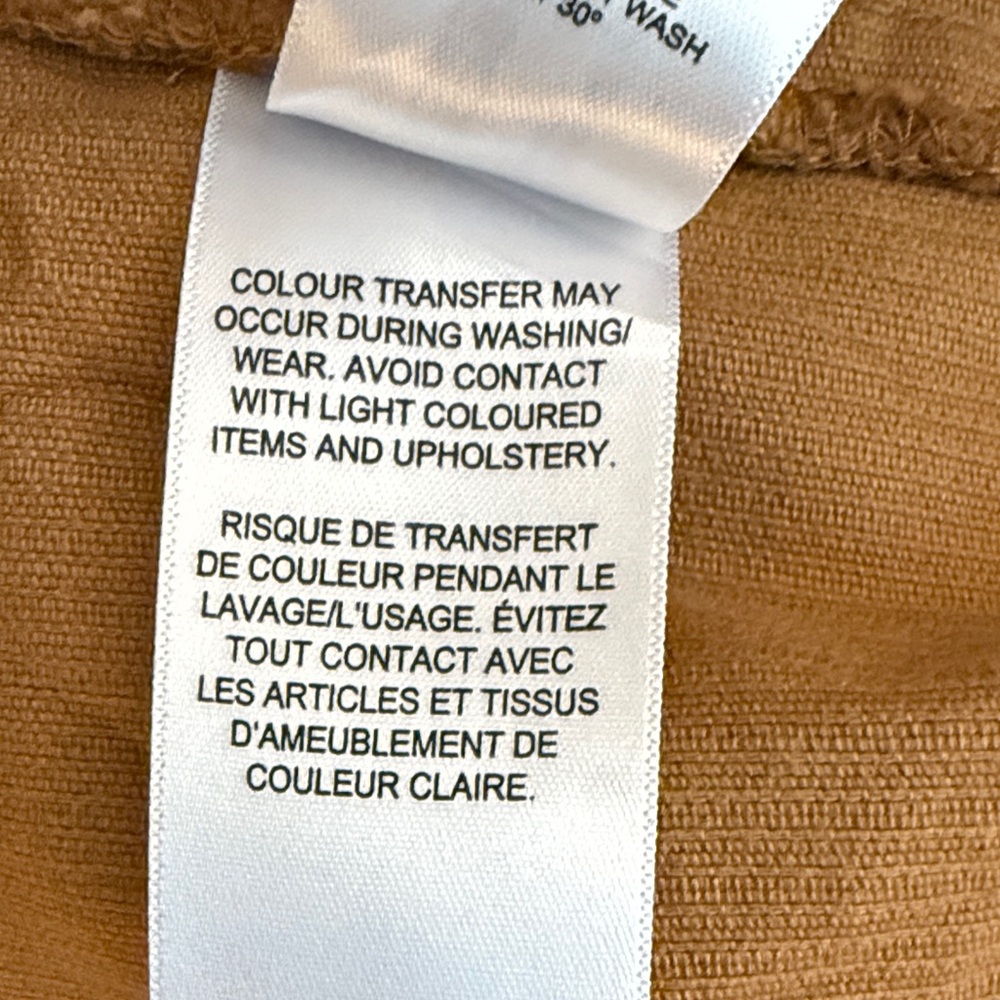 ASOS Denim Corduroy Sherpa Jacket -Brown - Size US 6 - Picture 14 of 16